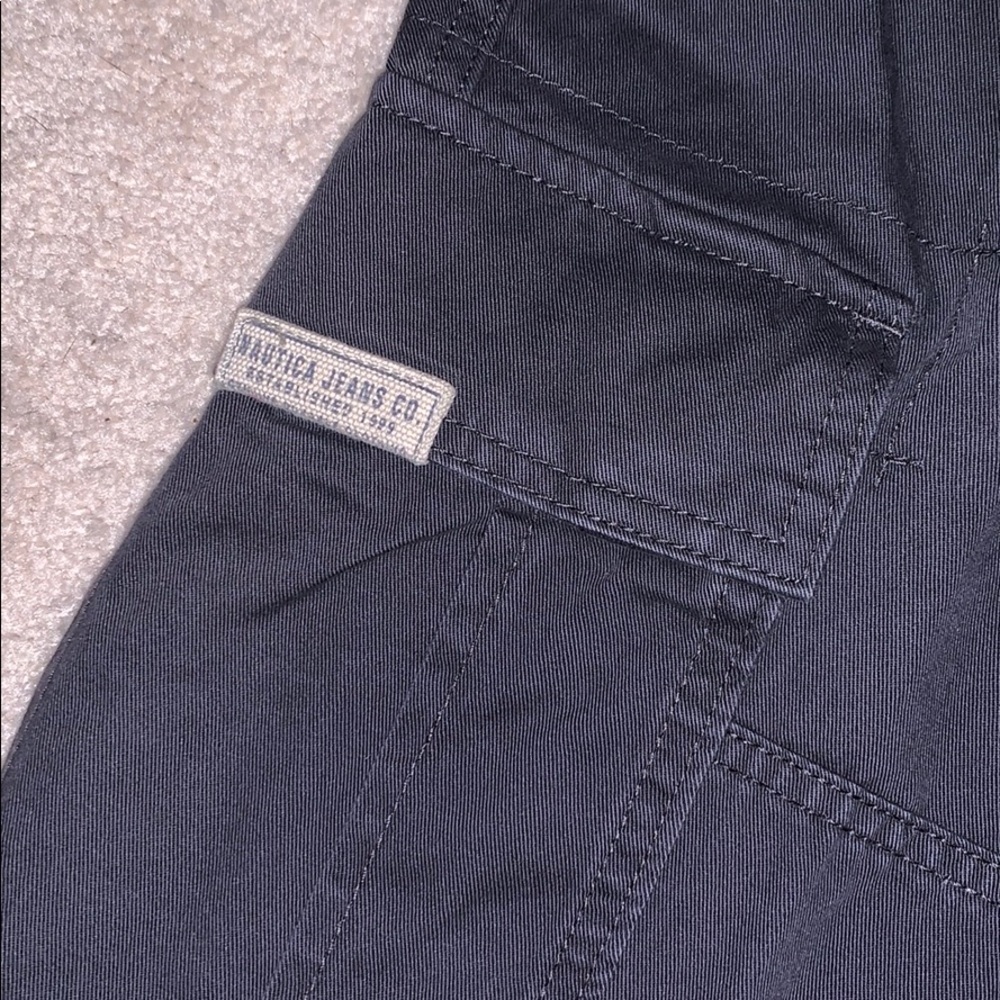 Nautica Belted Cargo Shorts, Dark Gray, Size 30 - Picture 3 of 7
